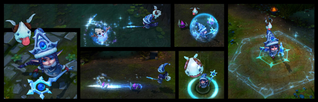 LoL Winter Wonder Lulu skin animations (Image via Surrender at 20)