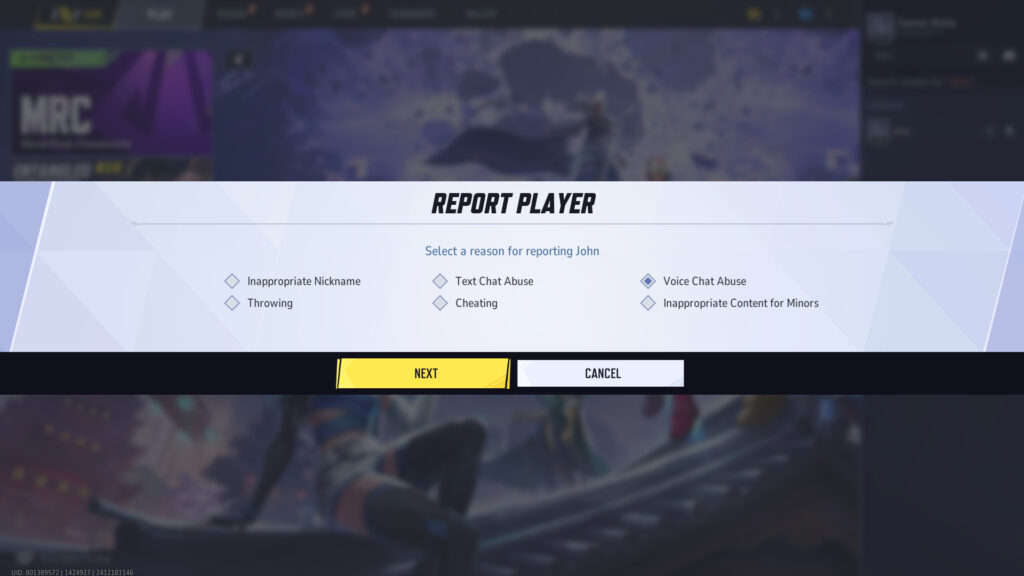 How to report players in Marvel Rivals