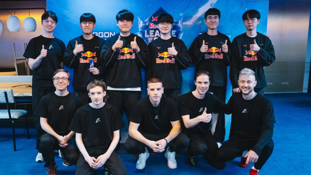 Los Ratones and T1 during the Red Bull League of Its Own event (Image via Red Bull)