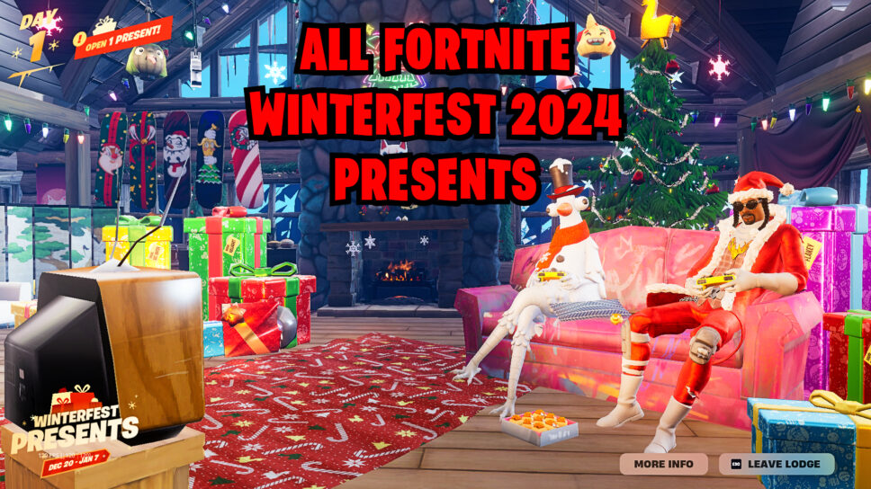 Fortnite Winterfest 2024 Presents: Here’s what is in all of them cover image