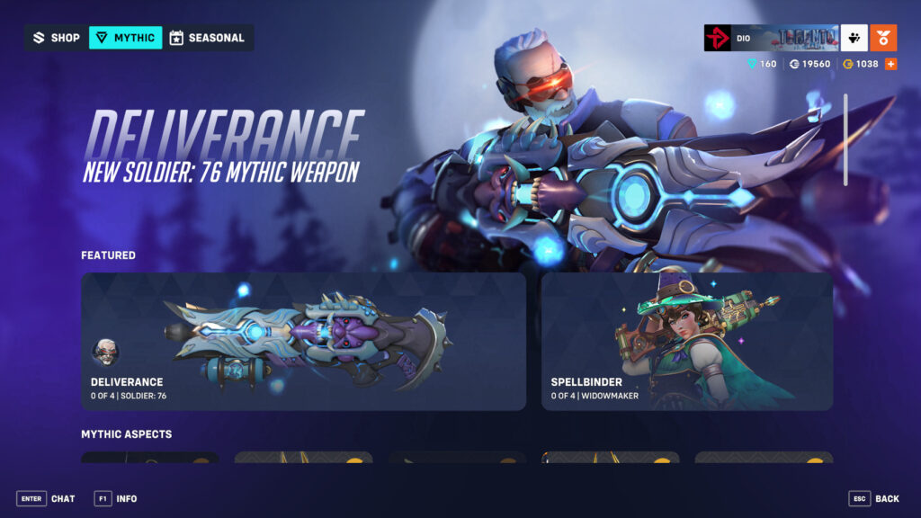 Overwatch 2 Mythic Shop screenshot (Image via esports.gg)