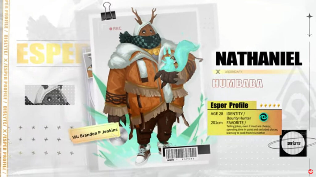 Nathaniel's profile (Image via Lilith Games)