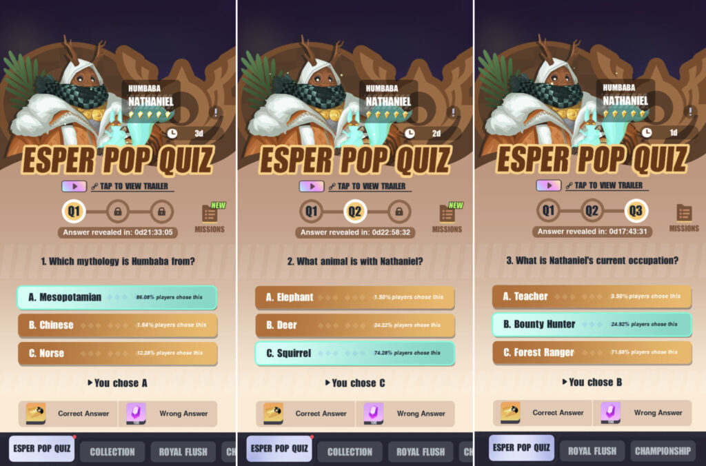 Dislyte Nathaniel quiz answers for Days 1, 2, and 3 (Image via esports.gg)