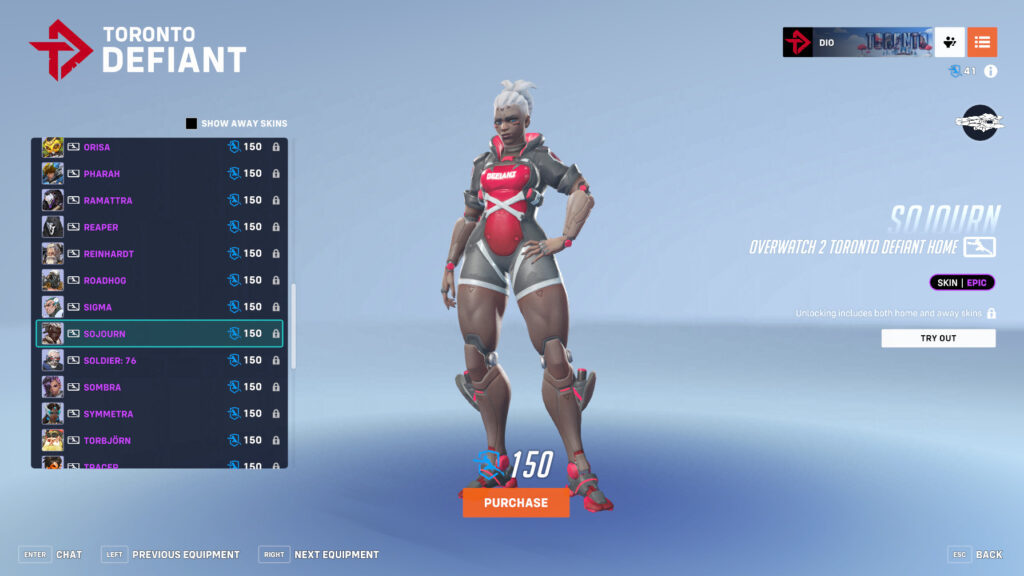 Overwatch League skins (Image via esports.gg)