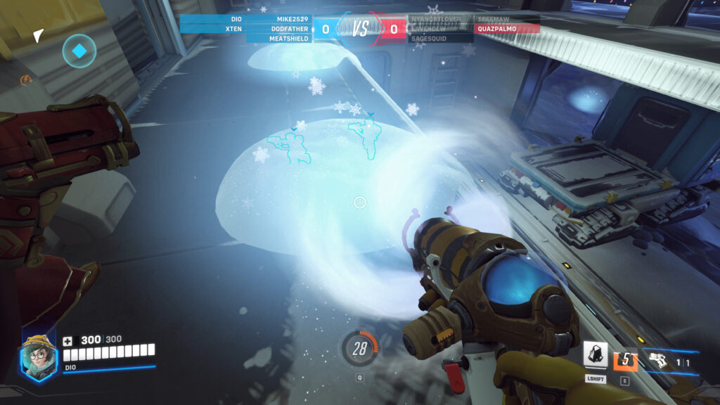 How to reload in Mei's Snowball Offensive (Image via esports.gg)