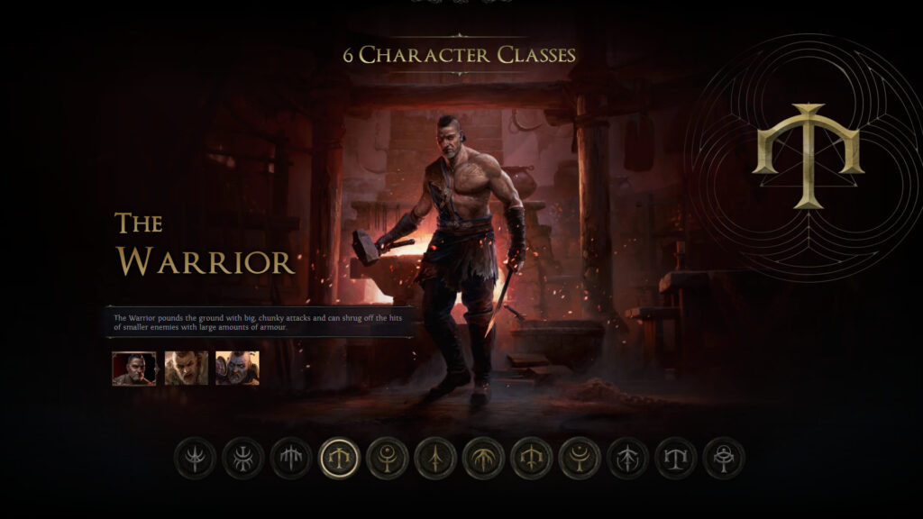 Warrior class artwork (Image via Grinding Gear Games)