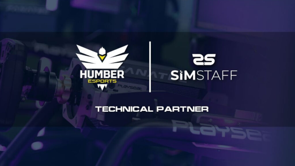 Humber Esports and SimStaff partnership graphic (Image via SimStaff)