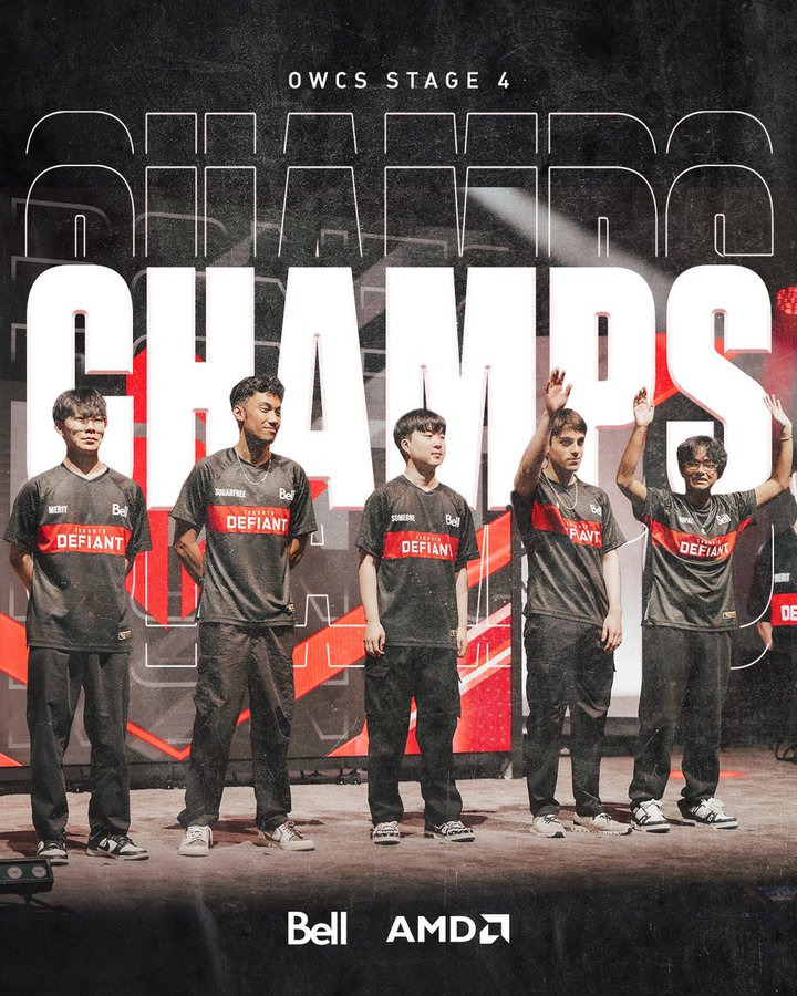 Prior to the OWCS World Finals, Toronto Defiant players became the four-time OWCS North America (NA) Stage champions (Image via Toronto Defiant)