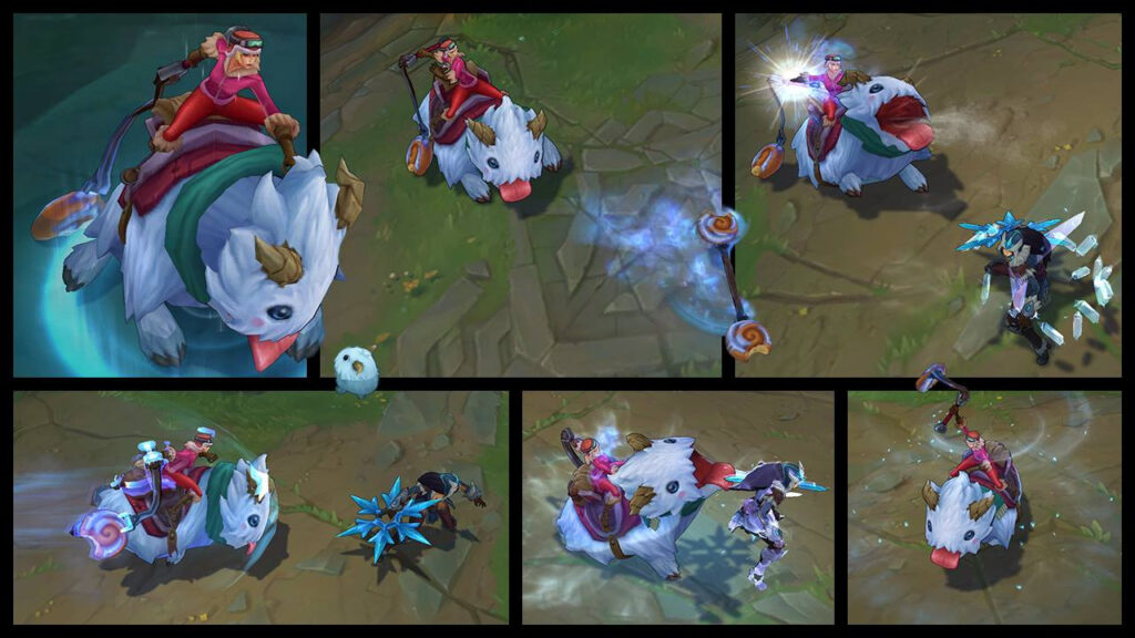 LoL Poro Rider Sejuani skin animations (Image via Surrender at 20)