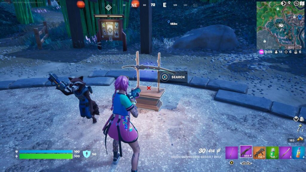 Sword stand screenshot (Image via Epic Games)