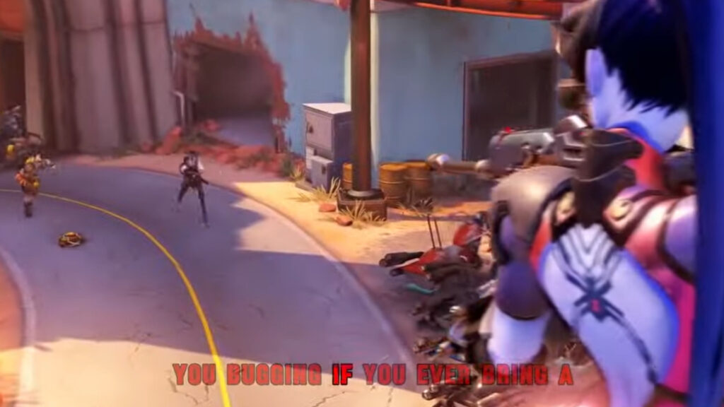 Azazus' Ashe rap  references Widowmaker's Venom Mine as well (Image via Azazus)