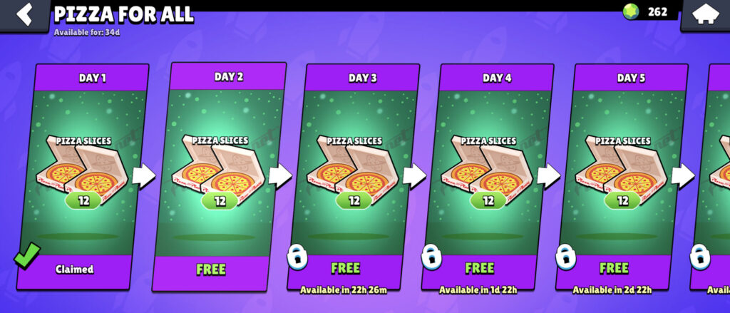 Free Pizza Slices in Brawl Stars (Image via esports.gg)