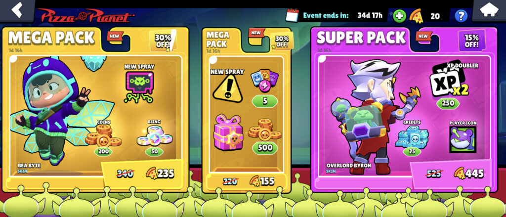 Rewards of the Pizza Planet event (Image via esports.gg)