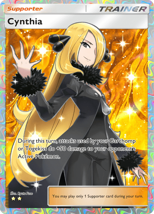 Cynthia, one of the best cards from the Pokémon TCG Pocket Space-Time Smackdown expansion.