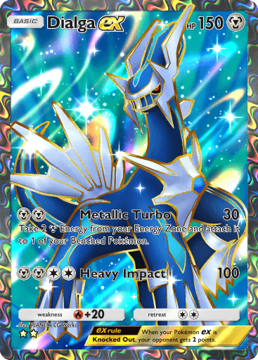 Dialga EX, one of the best cards from the Pokémon TCG Pocket Space-Time Smackdown expansion.