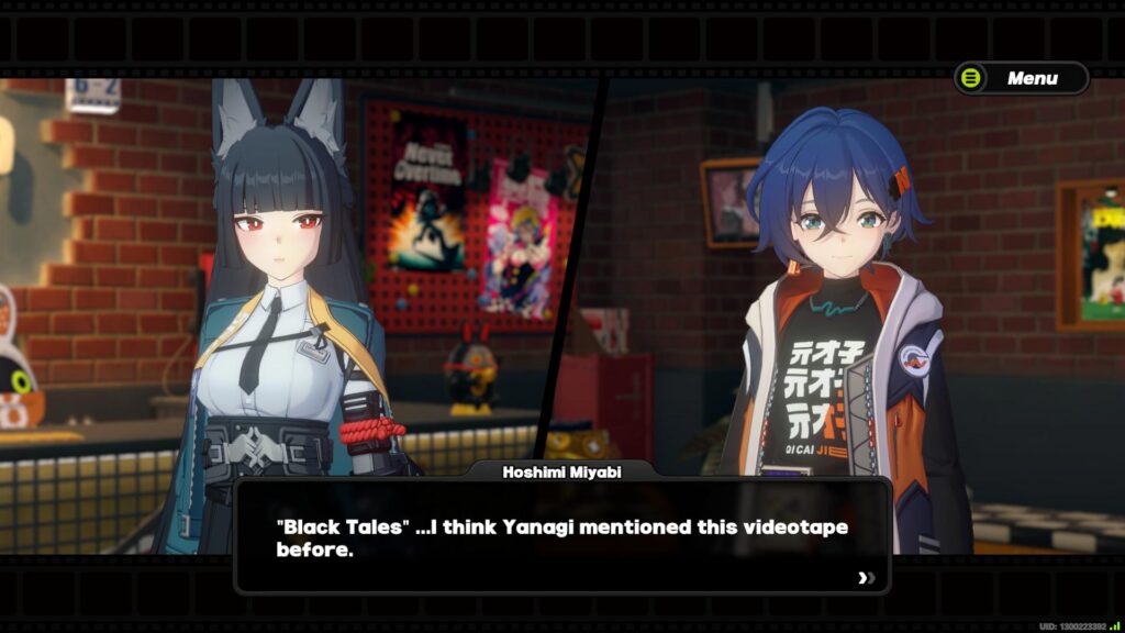 Miyabi asks for the Black Tales tape for her Trust progression (Screenshot via esports.gg)