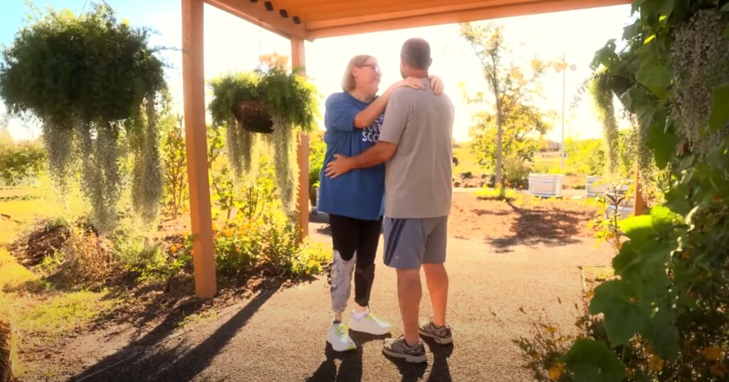 Stephanie in a dance after receiving the Prosthetic.