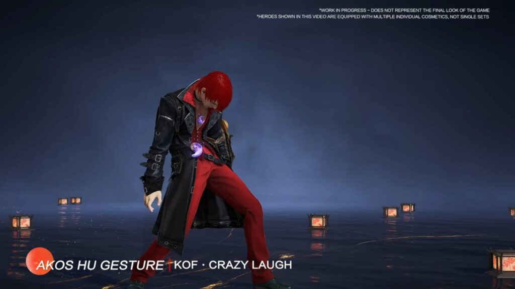 Crazy Laugh gesture — Iori Yagami Naraka: Bladepoint (image via 24 Entertainment)