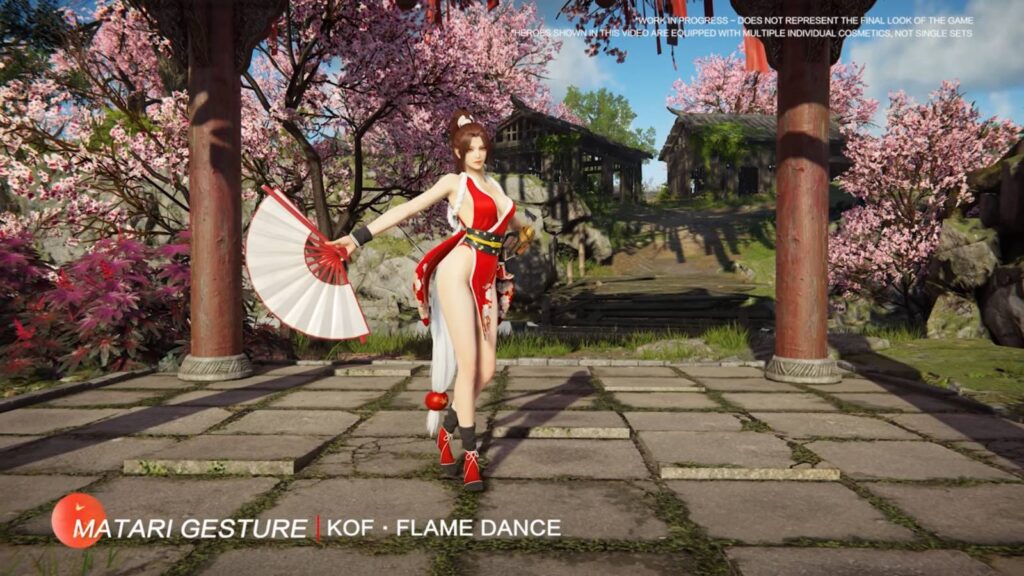 Flame Dance gesture — Mai Shiranui Naraka: Bladepoint (image via 24 Entertainment)