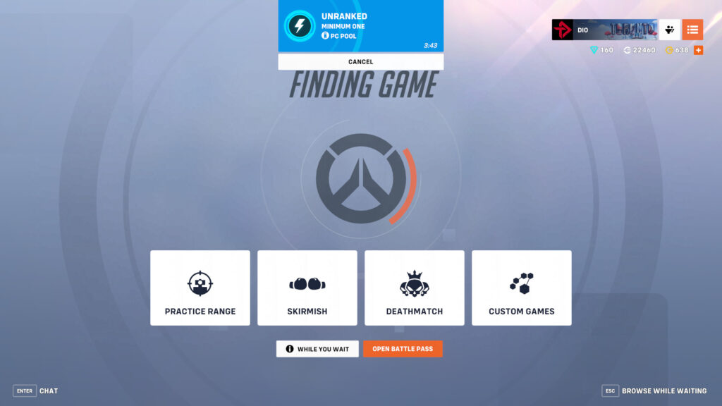 Overwatch 2 long queue time screenshot (Image via esports.gg)