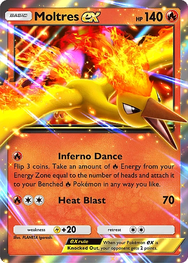 Moltres ex (Image via Pokémon TCG Pocket)