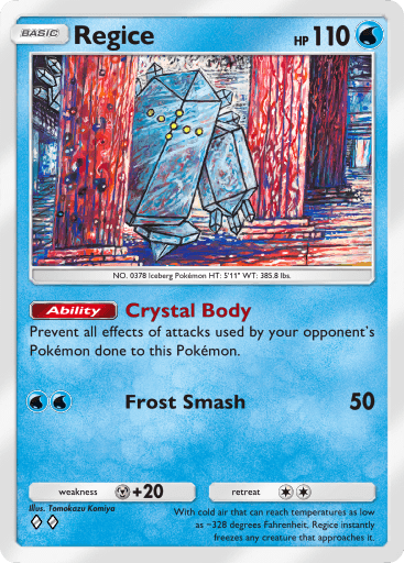 Regice, one of the best cards from the Pokémon TCG Pocket Space-Time Smackdown expansion.