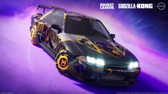 Godzilla and Kong take the form of Nissan Skyline GT-R in Rocket League preview image