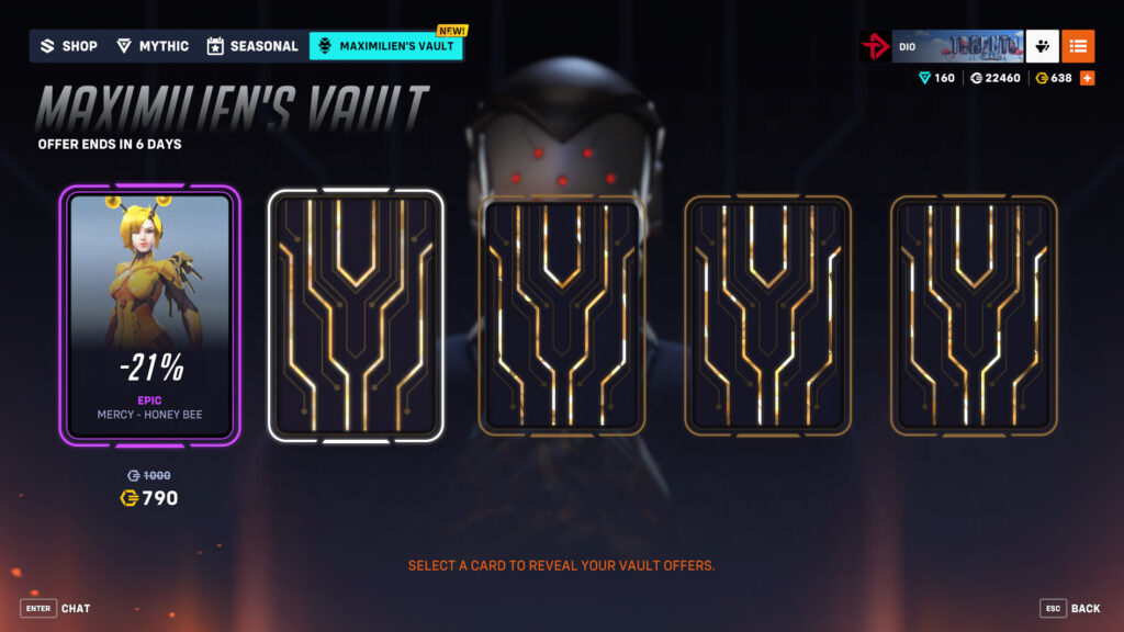 Click on a card to reveal what's under it (Image via esports.gg)