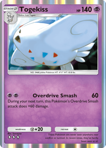 Togekiss, one of the best cards from the Pokémon TCG Pocket Space-Time Smackdown expansion.