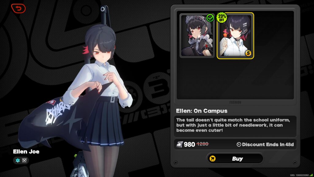 You can also purchase the Ellen skin in this menu. (Screenshot via esports.gg)