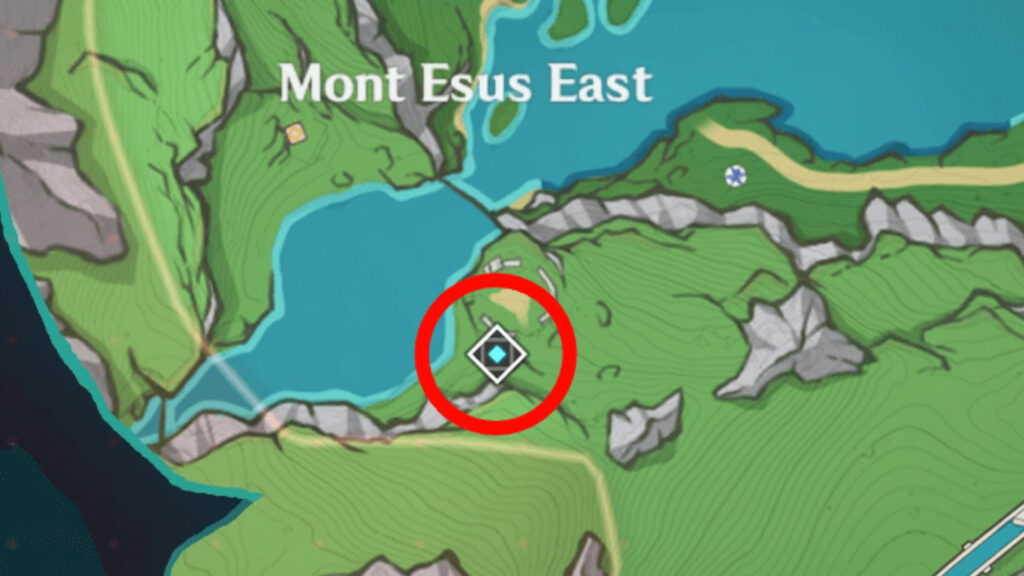 You can find The Knave close to Mont Esus East, in Fontaine (Screenshot by esports.gg)