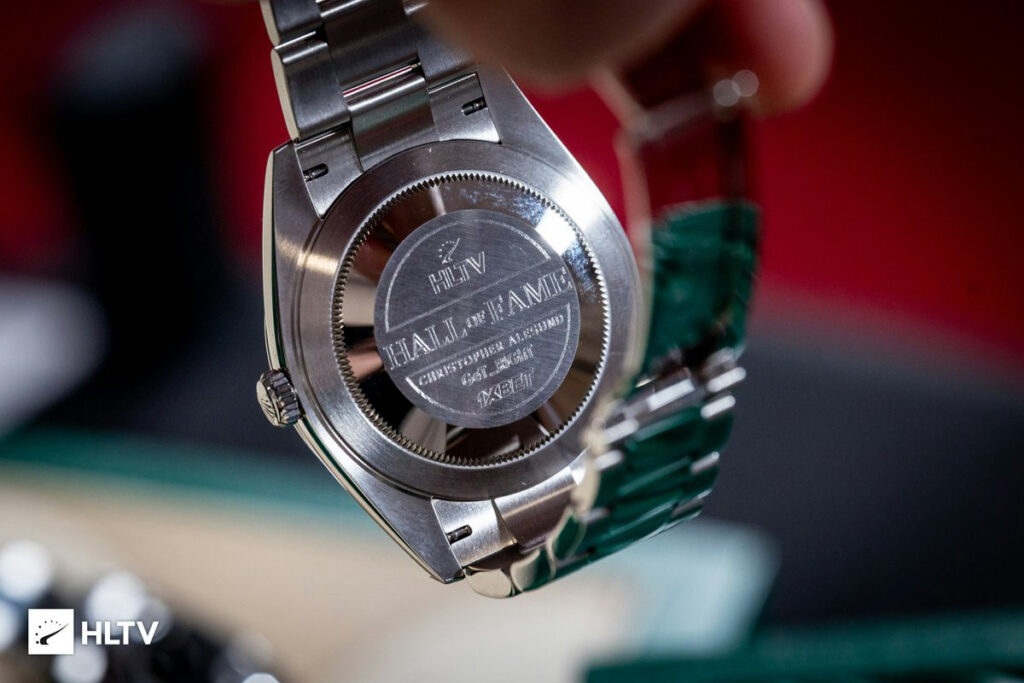 Hall of Fame Inductees will receive engraved Rolex watches (Image via HLTV Awards on X)