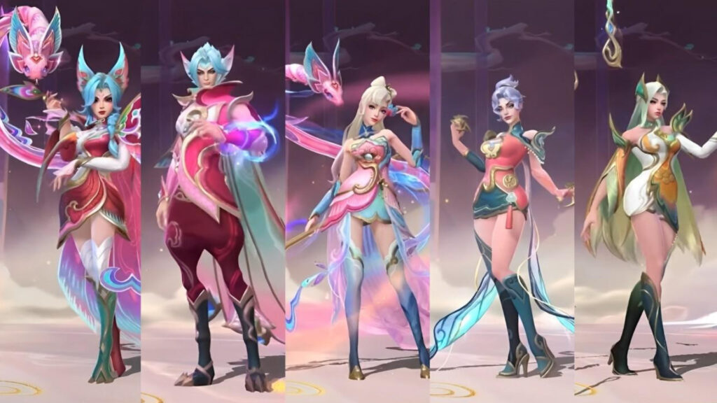 All Celestial Embroidery skins coming to Wild Rift (Image via esports.gg)