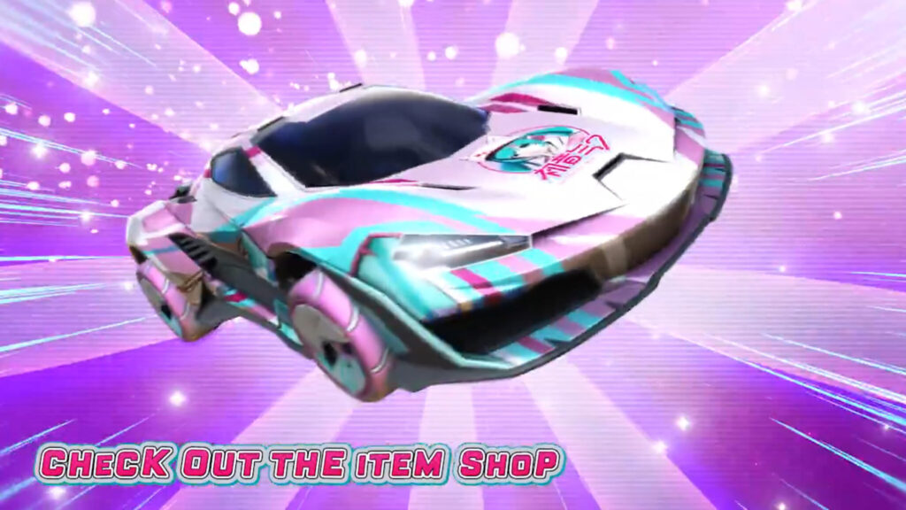 Hatsune Miku car (Image via Psyonix)