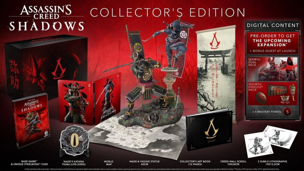 Assassin's Creed Shadows Collector's Edition (Image via GameStop)