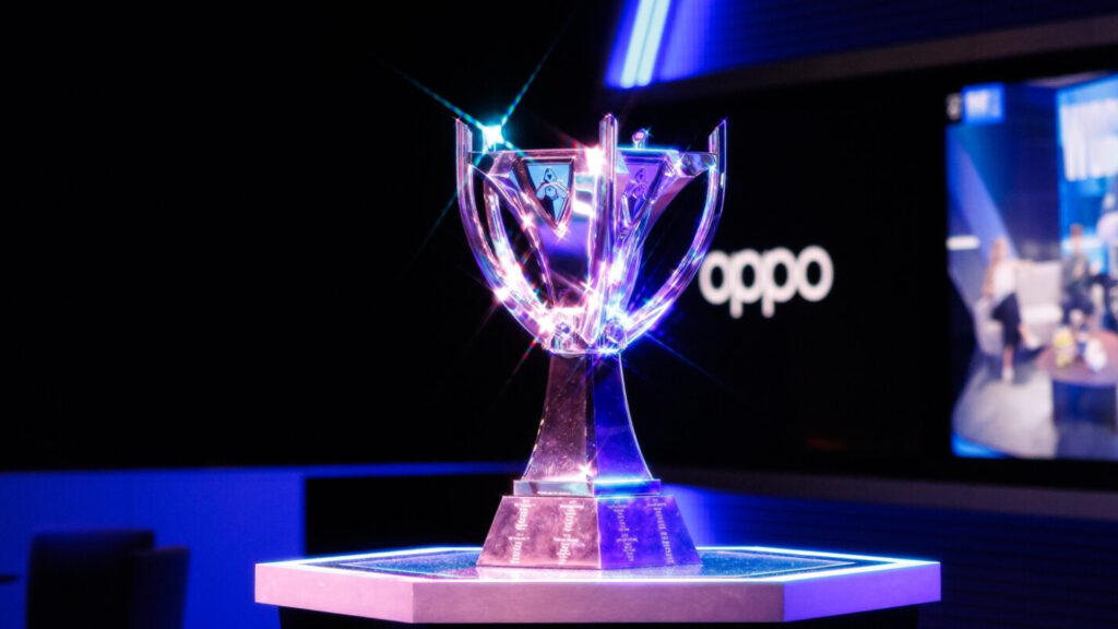 LoL Worlds trophy (Image via Riot Games)