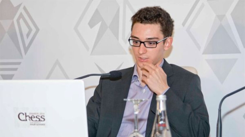 A photo of chess champion Fabiano Caruana (Image via Maria Emelianova | Chess.com)