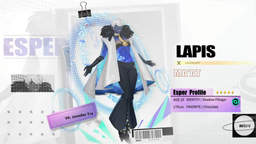 Lapis (Ma'at) in Dislyte (Image via Lilith Games)