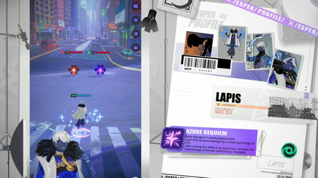 Screenshot of the Esper's gameplay (Image via Lilith Games)