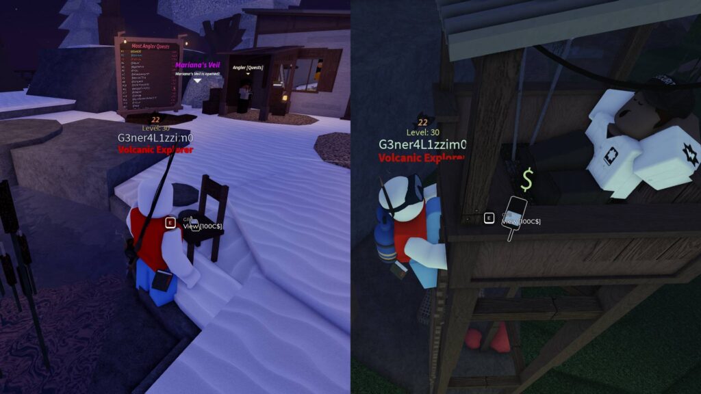 GPS locations in Moosewood (left) and Mushgrove Swamp (right). (Screenshots via esports.gg)