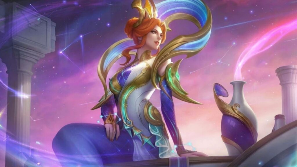 Aurora Aquarius Zodiac Skin (Image via MOONTON Games)