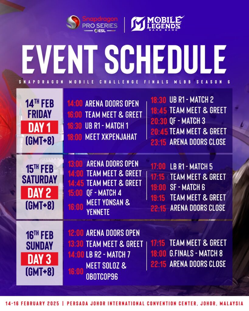 Playoffs schedule (image via ESL MLBB)