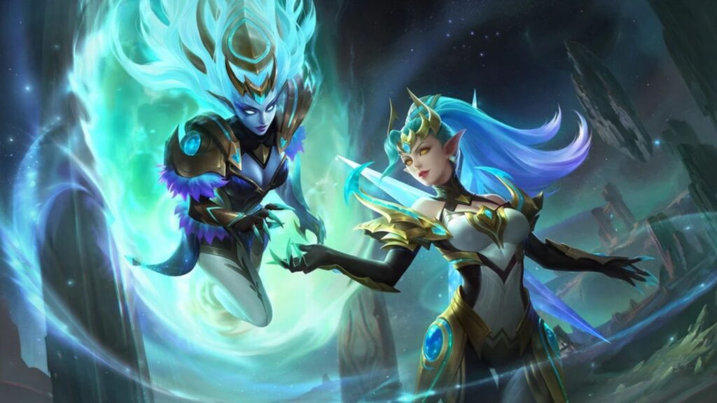 Selena “Gemini Shadow” and Karina “Gemini Halo” Zodiac Skins (Image via MOONTON Games)