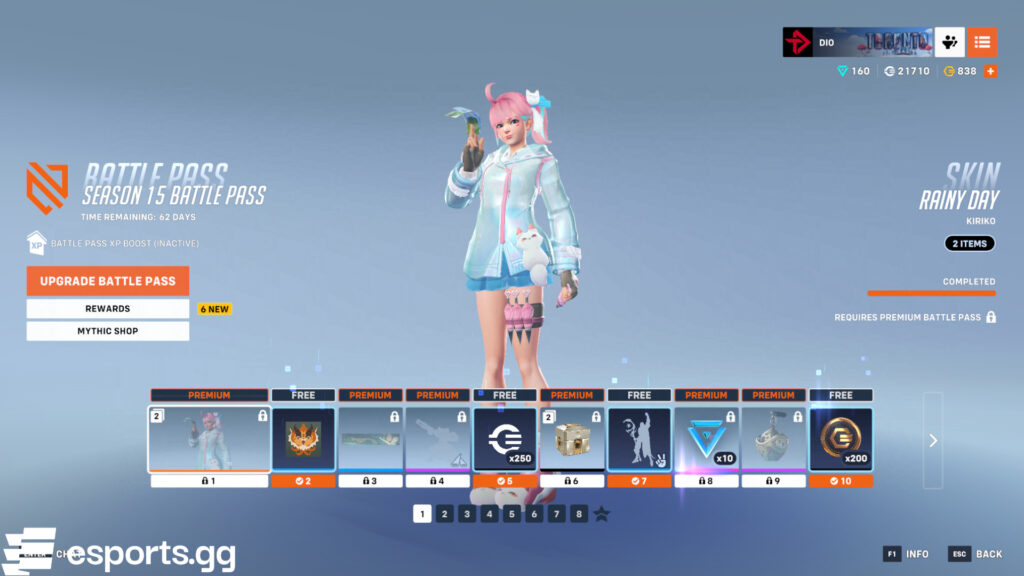 Rainy Day Kiriko skin (Screenshot via esports.gg)