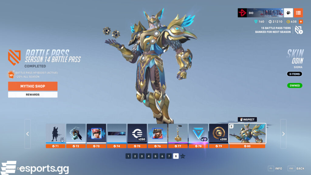 Screenshot of the Odin Sigma skin (Image via esports.gg)