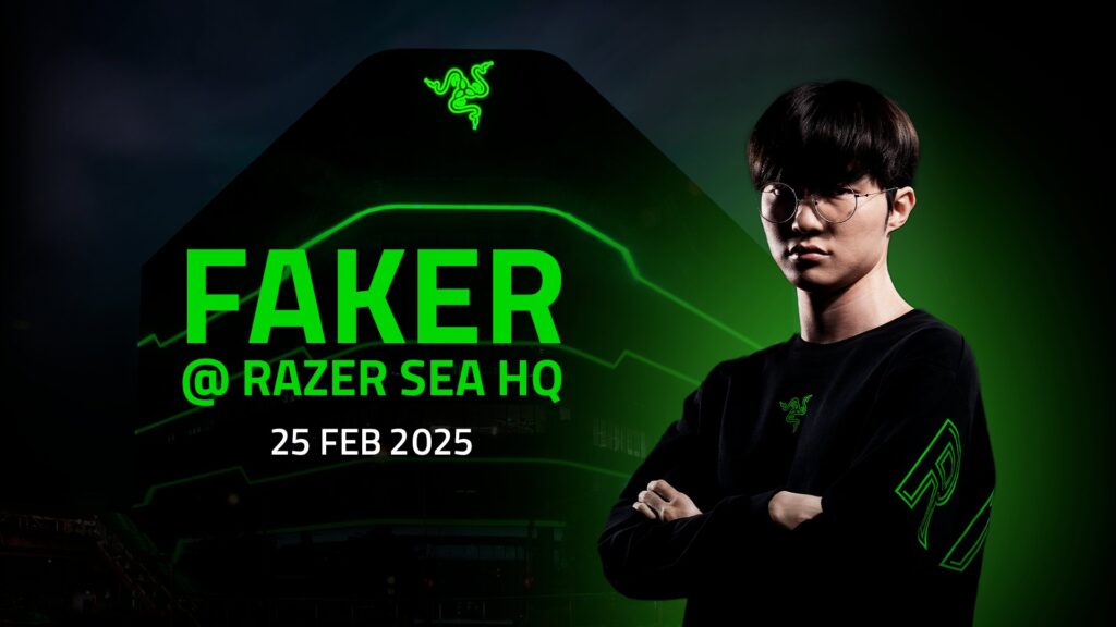 Razer to celebrate a decade partnership with Faker in Razer SEA HQ, Singapore (Image via Razer)