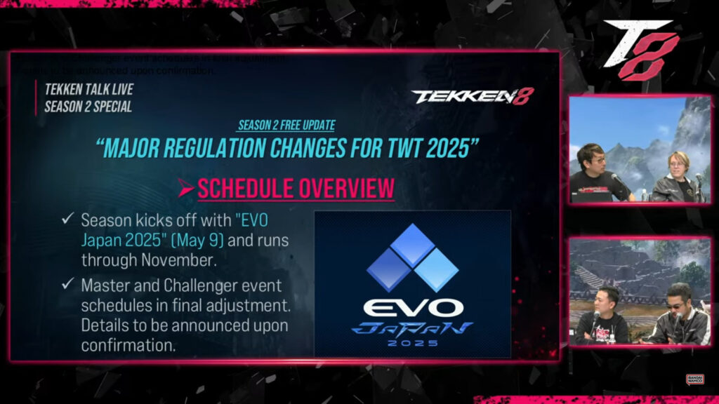 TWT 2025 starts at Evo Japan (Image via Bandai Namco Entertainment)