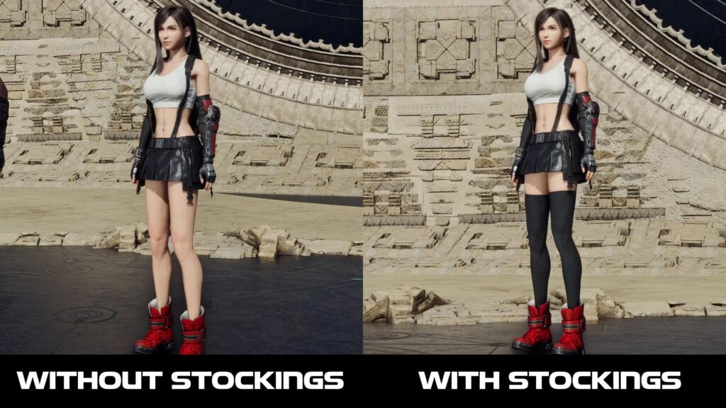 Classic Tifa mod on FF7 Rebirth (Image via SweetFluff3D/NexusMods)