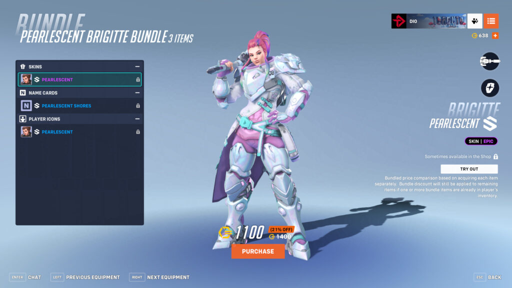 Pearlescent Brigitte (Image via esports.gg)