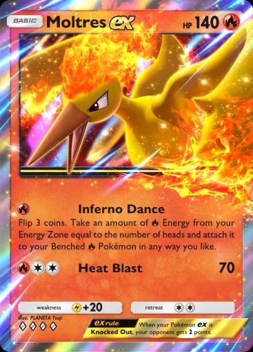 Moltres EX (Image via The Pokémon Company)